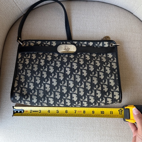 Vintage Monogram Canvas Logo Christian Dior Shoulder bag purse-80’s - Picture 11 of 14